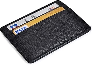 EASTNIGHTS Credit Card Holder Slim Wallet Leather Minimalist Wallet with ID Window