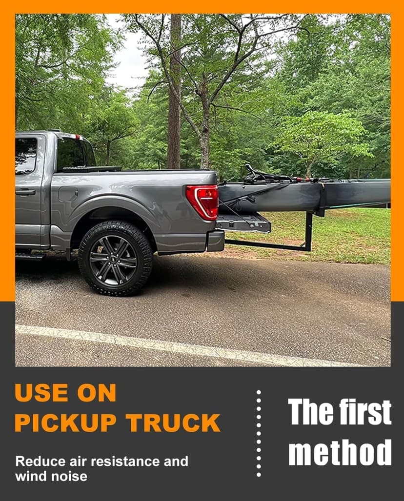 Upgraded RV Hitch Mount Kayak Rack Height Adjustable Vertical Kayak Carrier for RV, Truck, SUV Holds 2 Kayaks up to 12' & 150LBS & 2'' Hitch Receiver