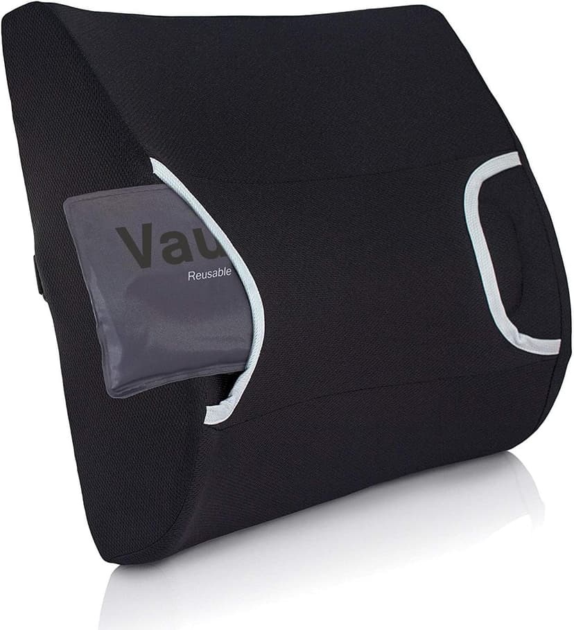 Vaunn Medical Seat Cushion, Lumbar Back Support Pillow for Office Chair with Removable Firm Insert