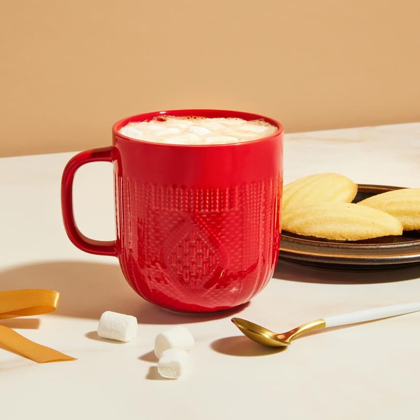 Hot Chocolate Gift Set Made with Ghirardelli, Includes 1 Single-Serve Packet of Ghirardelli Double Chocolate Hot Cocoa Mix, 1 Pack of Mini Marshmallows, and Ceramic Mug, Gourmet Hot Cocoa Gift Set