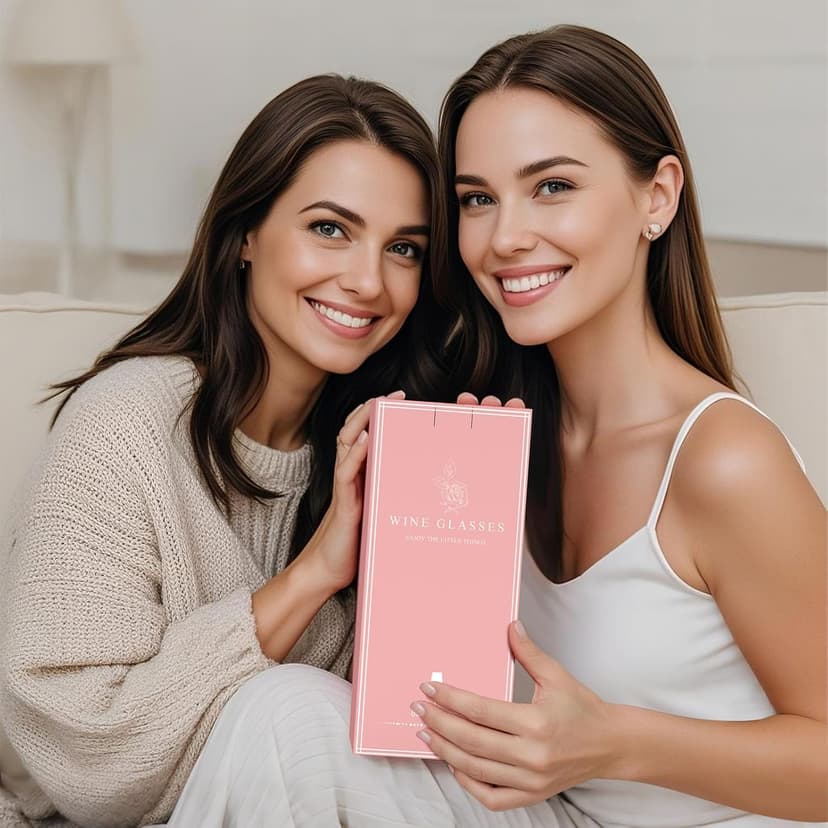 Personalized Wine Glass Gifts for Women - Monogrammed A-Z Wine Glasses Gift | Custom Christmas Gift, Valentines Day, Birthday Gifts for Women Her Mom Wife Best Friend Sister (A)