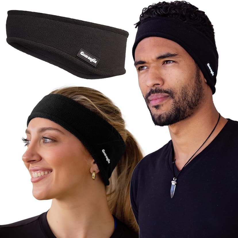 Good Bands Winter Fleece Ear Warmer Headband for Men and Women - Unisex ear muffs - Gear for Cold Weather – Perfect Head Bands for Ski, Cycling, and Running