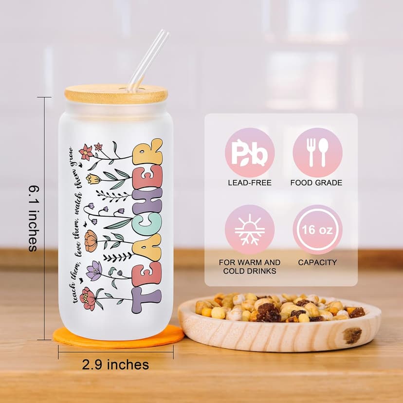 Teacher Appreciation Gifts for Women, Thank You & End of Year Gifts for Women Teachers Set of 10