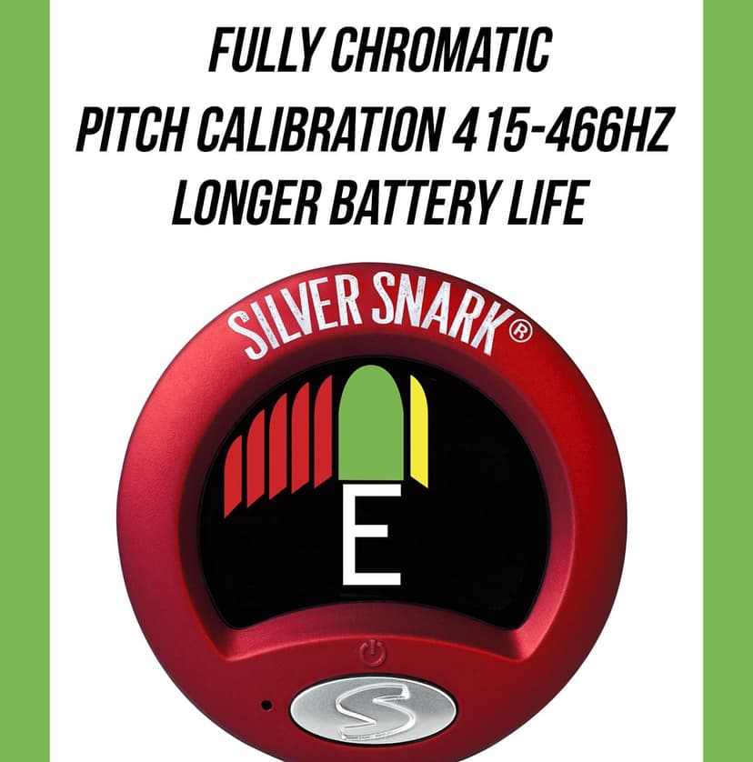 Snark Silver Snark Chromatic Tuner, Red (SIL-RED)