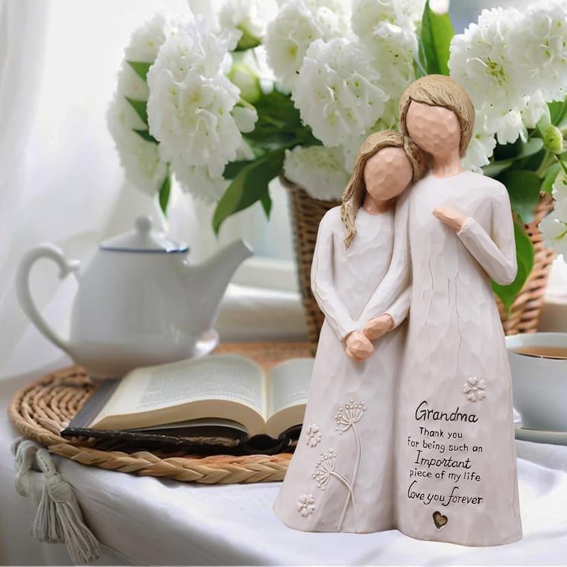Grandma Gifts from Granddaughter,Grandma Gifts for Birthday Christmas Mothers Day,Hand-Painted Resin Statue,Gifts for Grandma Grandma Birthday Gifts,Great Grandma Gift, Grandmother Gift Figurine B0FGCNN72R