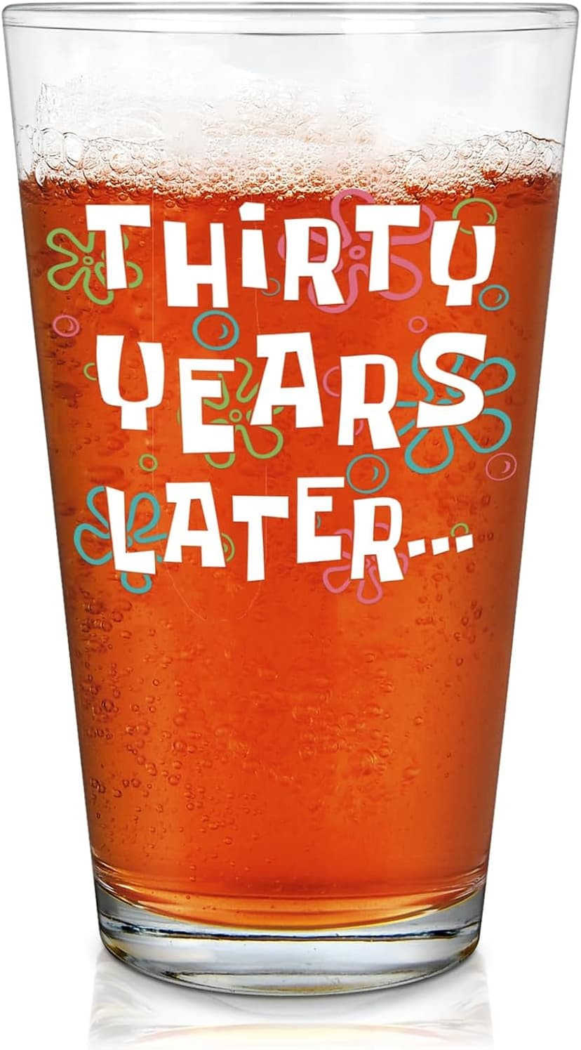 Futtumy 30th Birthday Gifts for Men, 15 OZ Thirty Years Later Beer Glass, 30 Year Old Birthday Gifts for Men Him Dad Father Husband Brother Boyfriend Uncle Women Wife, Gift for 30th Birthday Christmas B0FKSSHCCV