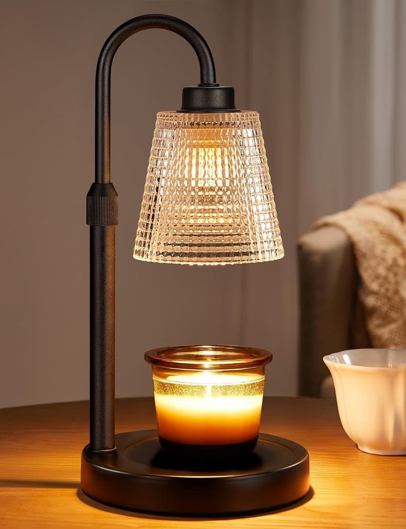 Dimmable Candle Warmer for Jar Candles, Height Adjustable Wax Warmer,Halloween Decorations House Warming Gifts New Home Innqoo Candle Warmer Lamp with Timer Home Decor Birthday Gifts for Women B0DZFGTCLR