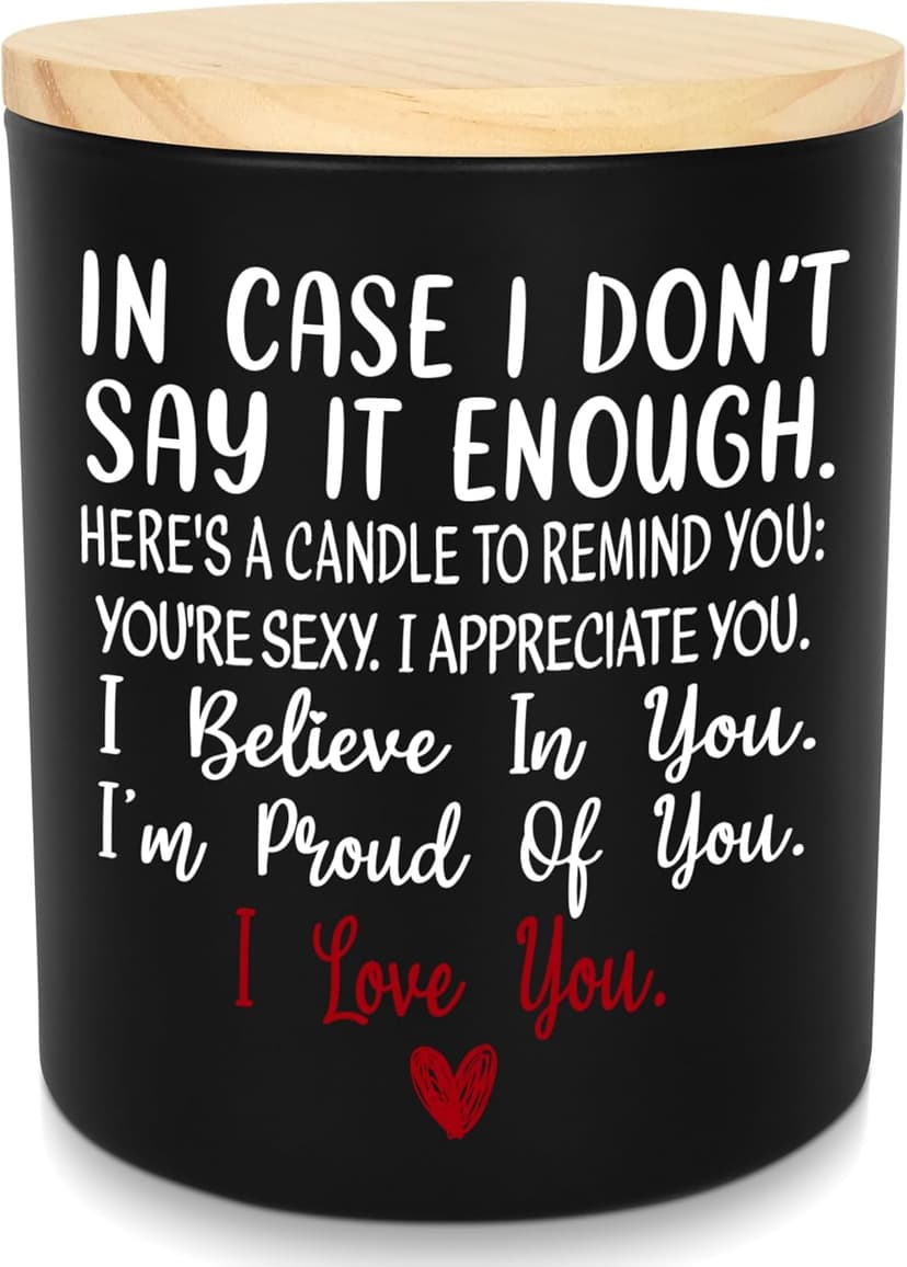 TEEZWONDER Anniversary Wedding Gifts for Women Men - Long Lasting Vanilla Lavender Candle 10 Oz - Birthday Romantic Gifts for Him Her, Girlfriend Boyfriend Birthday Gift Ideas, Gift for Husband Wife