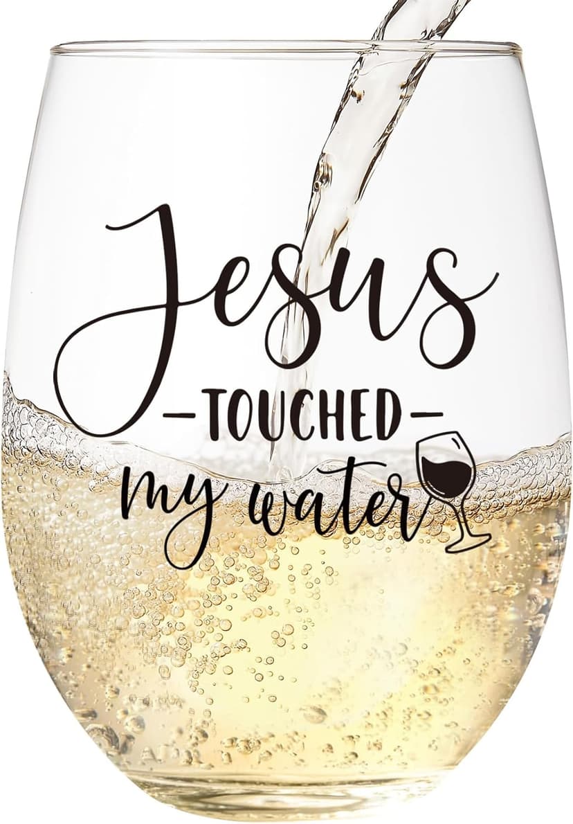 LITTLEBIGGER Friendship Gifts for Women – Christmas Wine Glasses – 15 oz Scratch-Resistant Wine Glass, Birthday Gifts for Women, Mom, Sisters, Friends, Gifts for Christians, Christmas gifts