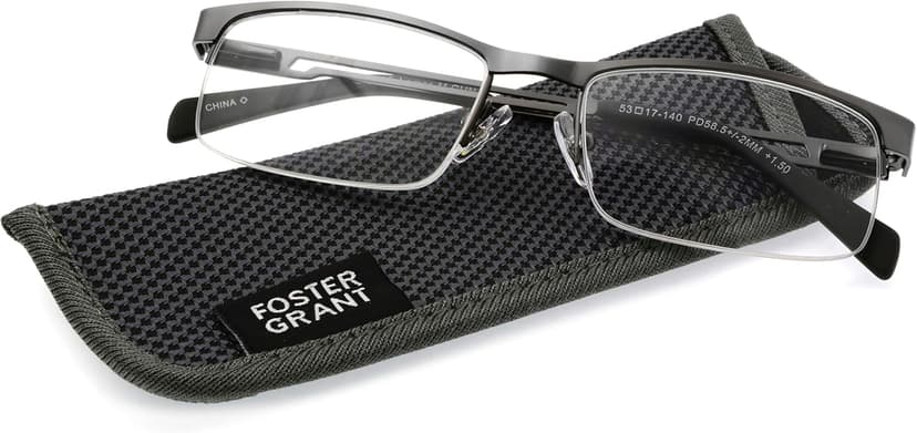 Foster Grant Men's Lamar Square Reading Glasses