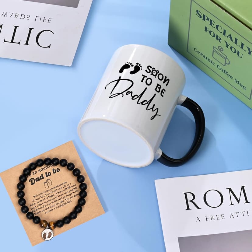 YHRJWN New Dad Gifts, Christmas Gifts for New Daddy, Father to Be Gift, Expectant Dad Gift, Soon to Be Daddy Set
