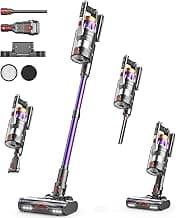 NADALY Cordless Vacuum Cleaner, 650W 55KPA 70Mins Vacuum Cleaners for Home, Anti-Tangle, Self-Standing Stick Vacuum Cordless Rechargeable, Lightweight Vacuum for Hardwood Floors/Pet Hair/Carpet