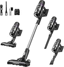 Eureka Cordless Vacuum Cleaner Lightweight, Stick Vacuum Rechargeable for Hardwood, Pet Hair, Black, ReactiClean 410