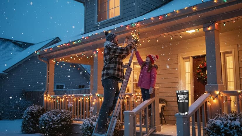 NewEleven Christmas Gift For Dad - Birthday Gifts For Dad From Daughter - Husband Gifts - Unique Birthday Present Ideas For Father's Day, Husband, New Papa, Bonus Father From Daughter - 20 Oz Tumbler