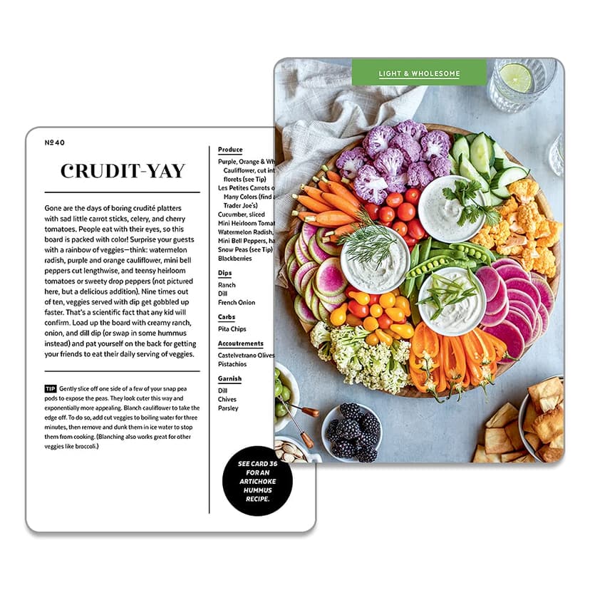 The Cheese Board Deck: 50 Cards for Styling Spreads, Savory and Sweet 0593233271