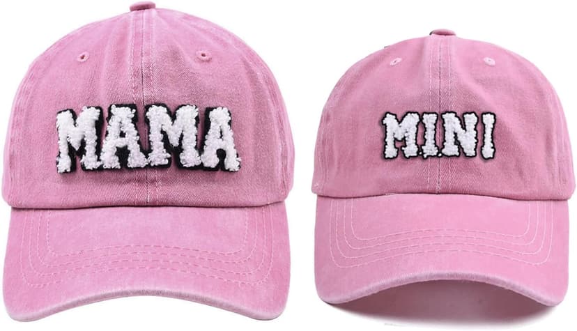 Mama and Mini Hats, Mommy and Me Hat, Mother Daughter Cap, Mom and Baby Matching Gift, Parent-Child Baseball Cap Set