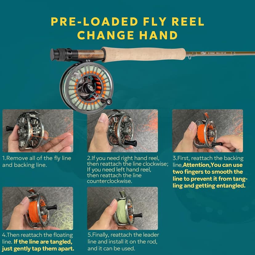 SF SF-003 Pro Fly Fishing Reel for Freshwater,CNC Precision Machining Process,Mid Arbor Design,Smooth Drag System,Lightweight Aluminum Body