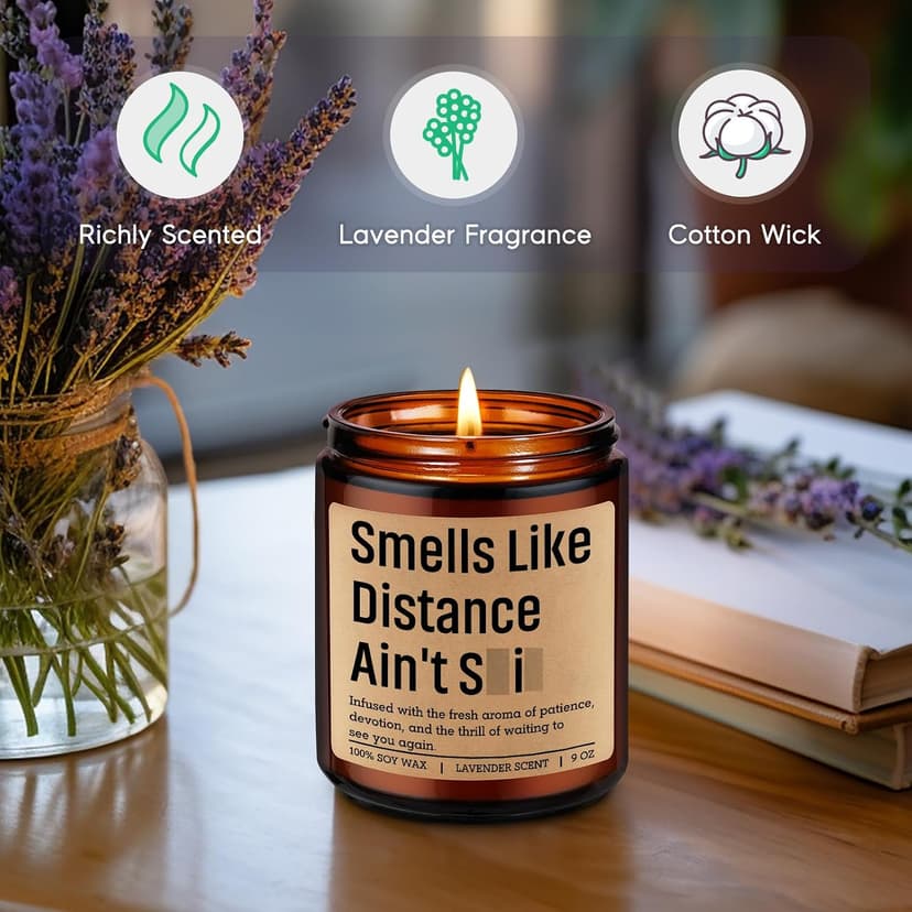 Gifts for Long Distance Boyfriend, Girlfriend, Christmas, Birthday, Miss You, Long Distance Friendship Gifts for Best Friend GSPY Candle, Long Distance Relationship Gifts for Him, Her, BF, GF, Couples B0G48L3KMF