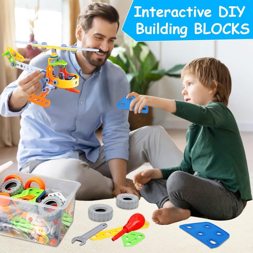 10 in 1 STEM Toys for 4 5 6 7 8+ Year Old Boy Girl Birthday Gifts Building Toys for Kids Ages 4-8 5-7 6-8 Preschool Educational Stem Activities for Boys 3-5 4-6 8-10 Creative Games Christmas Idea Gift