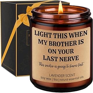 GSPY Scented Candle, Sister in Law Gifts - Birthday Gifts for Sister in Law, Brother - Funny Wedding, Bridal Shower, Christmas, Happy Birthday Present for SIL, Brothers Girlfriend, Future SIL, Bride