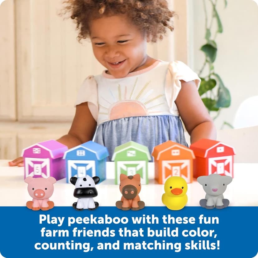 Farm Animals for Toddlers, Educational Fine Motor Montessori Sets, Toddler Animal Toys, Counting, Sorting & Matching Toy Learning Resources The Original Peekaboo Learning Farm B081P4CZQ9