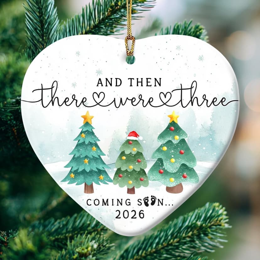 Pregnancy Ornament, Unique Pregnancy Gifts for Expecting 2026, Thoughtful Pregnant Ornaments for Mom Dad Wife Husband, Adorable Christmas Ornaments for Tree Decorations