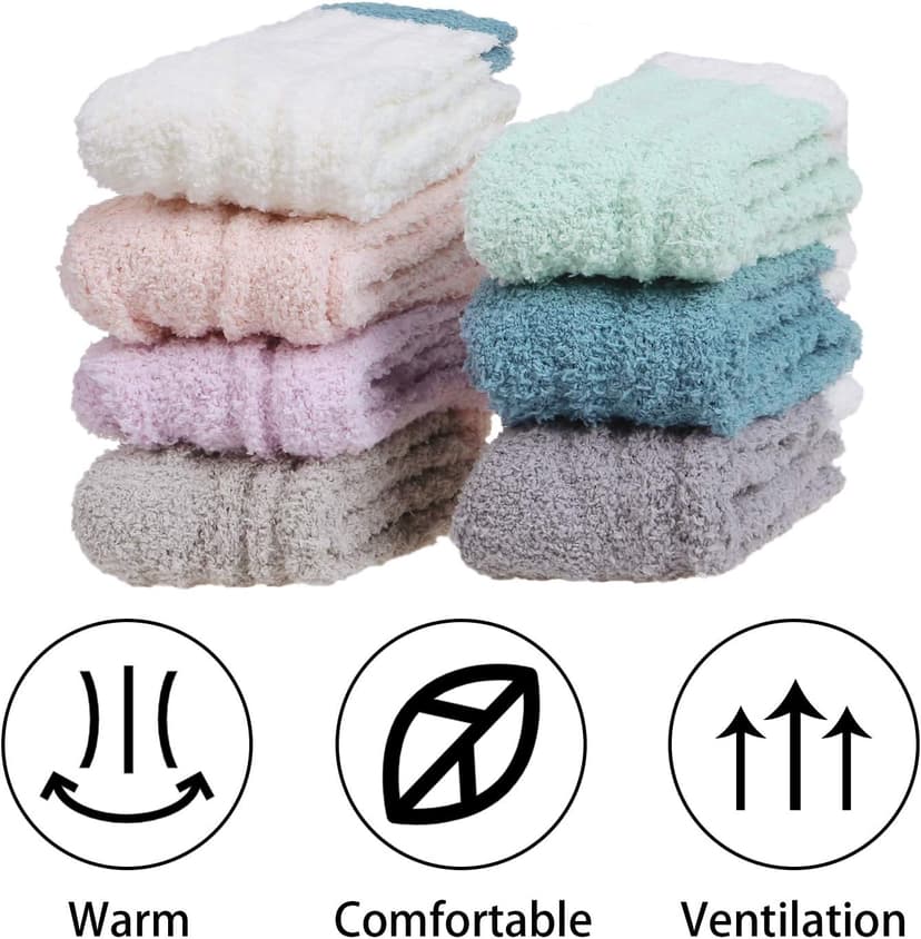 Womens Winter Fuzzy Socks Cozy Fluffy Sock Warm Fuzzy Christmas Socks for Women