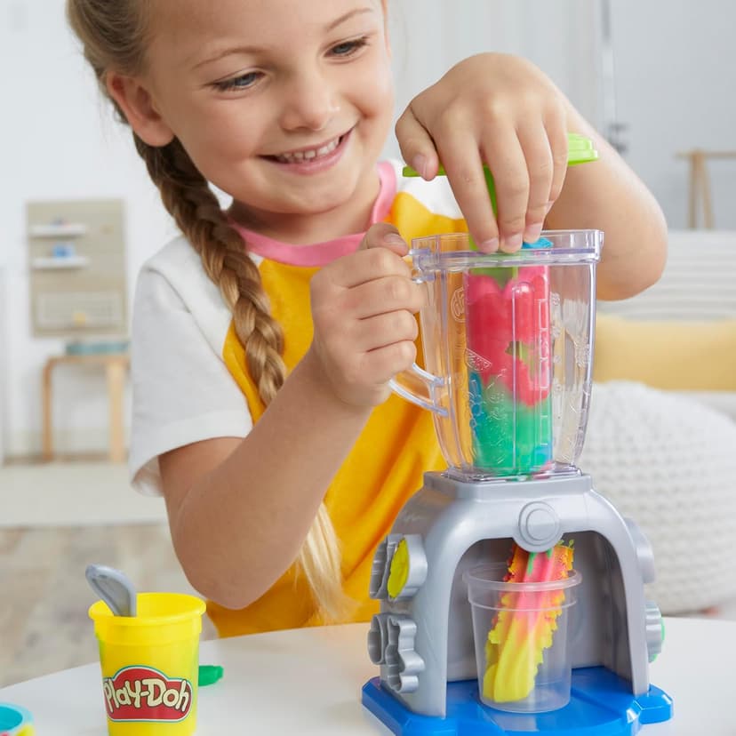 Play Doh Swirlin' Smoothies Toy Blender Playset, Play Kitchen Appliances, Kids Arts and Crafts Toys for 3 Year Old Girls and Boys and Up B0C3528VHM