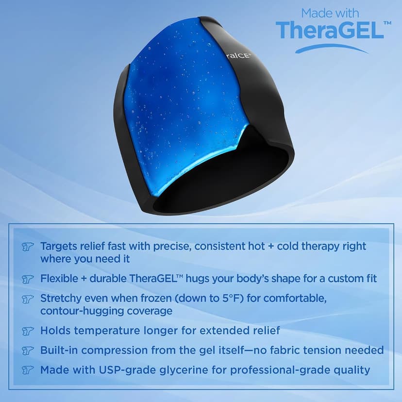 Soothing Cold Compress Gel for Sinus Tension, Stress, Hangover and Puffy Eyes, a Great Birthday Gift for Mom or Her TheraICE Migraine Relief Cap, Headache Hat Ice Pack Mask, Cooling Head Wrap B082WN9NJL