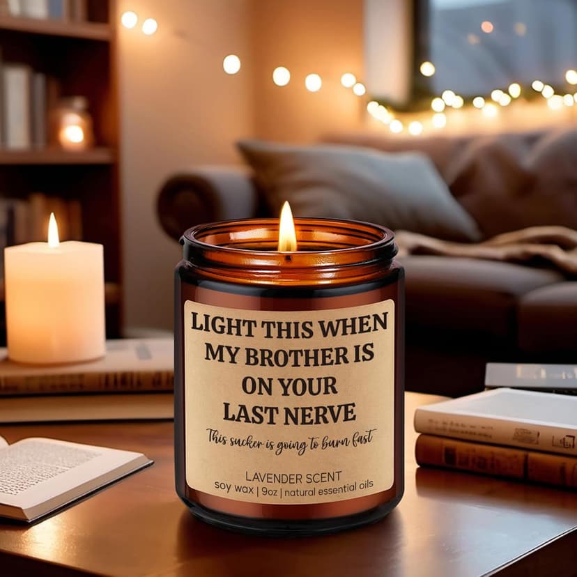 GSPY Scented Candle, Sister in Law Gifts - Birthday Gifts for Sister in Law, Brother - Funny Wedding, Bridal Shower, Christmas, Happy Birthday Present for SIL, Brothers Girlfriend, Future SIL, Bride