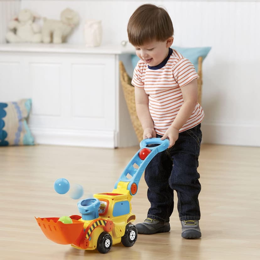 VTech Pop-a-Balls Push and Pop Bulldozer, Yellow B06WV7VBY5