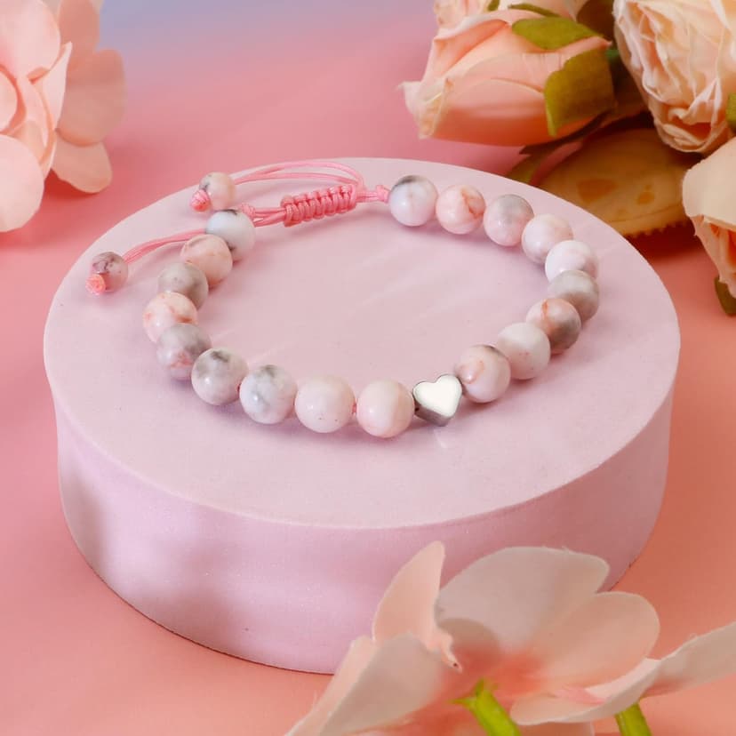 Sereney Birthday Gifts for Girls, Beaded Bracelets as 1 3 4 5 6 7 8 9 10 11 12 13 15 16 Year Old Birthday Gift, Adjustable Stone/Pearl Bracelet as Happy Birthday Gifts for Daughter Granddaughter Niece