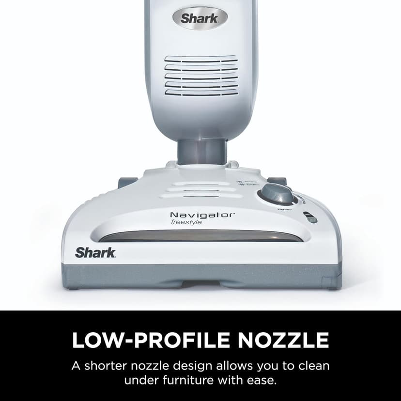 Shark SV1106 Navigator Freestyle Upright Bagless Cordless Stick Vacuum for Carpet, Hard Floor and Pet with XL Dust Cup and 2-Speed Brushroll, White/Grey