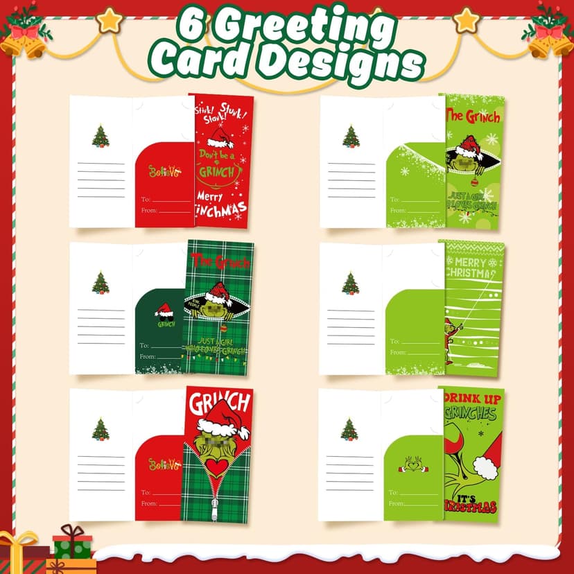 30 Christmas Money or Cards Holders with Envelopes,Unique Xmas Gift Box for Cash, Checks, or Gift Cards, Surprise Christmas Gifts for Colleagues, Friends, Classmates, and Family Members