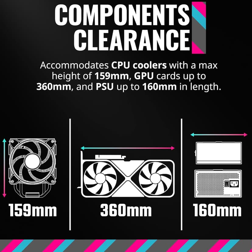 Cooler Master MasterBox Q300L Micro-ATX Tower with Magnetic Design Dust Filter, Transparent Acrylic Side Panel, Adjustable I/O & Fully Ventilated Airflow, Black (MCB-Q300L-KANN-S00)