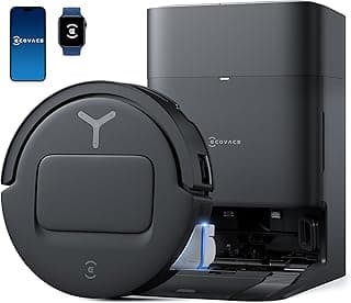 ECOVACS DEEBOT T80 Omni Robot Vacuum and Mop, 18,000Pa Suction, OZMO Roller Mop with TruEdge, Zero-Tangle Brush, AI Navigation, All-in-One Station