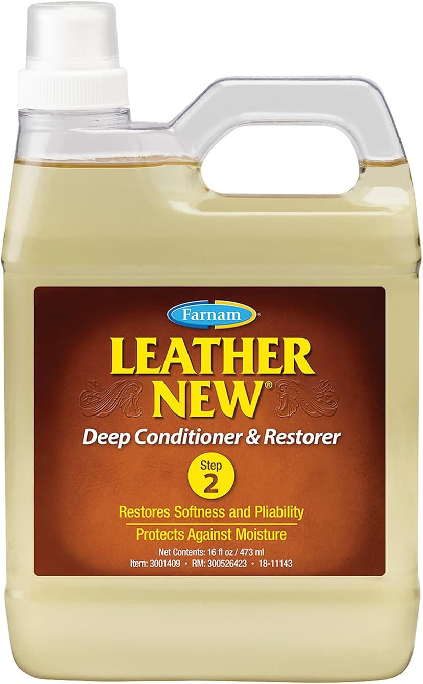 Farnam Leather New Deep-Cleaning Conditioner and Restorer for Saddles and Leather, 32 Ounces