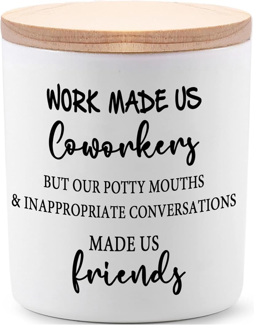 BFJLIFE Coworker Gifts for Women Funny Cool Co Worker Gifts for Christmas Birthday Unique Lavender Scented Soy Candles