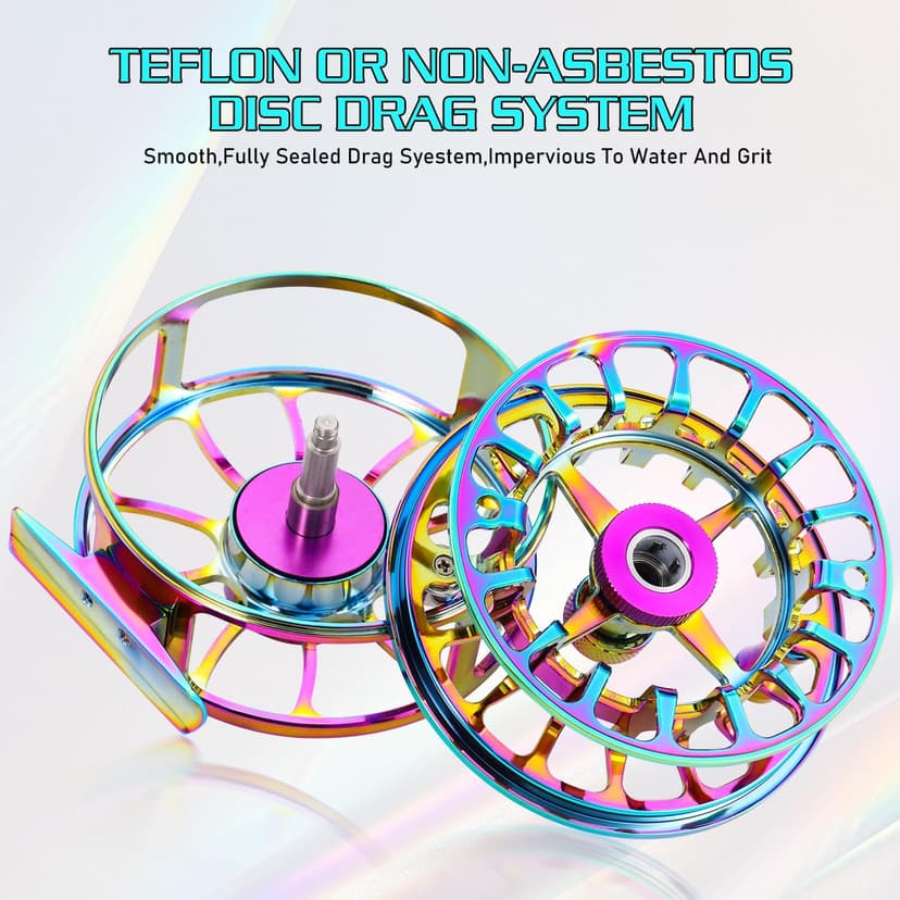 Sougayilang Fly Fishing Reel, Size 5/6,7/8 CNC-Machined Aluminum Alloy Fly Reel,Powerful Lightweight Fly Reels for Trout Fishing