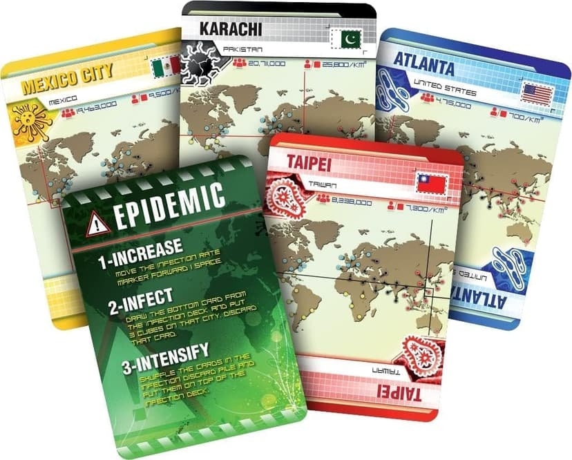 Pandemic Board Game - Cooperative Strategy for Adults & Families, Stop Global Disease Outbreaks, Adult Board Games, Teamwork & Strategy, Fun for Adults, 2-4 Players Ages 8+, 45-60 Minute Playtime