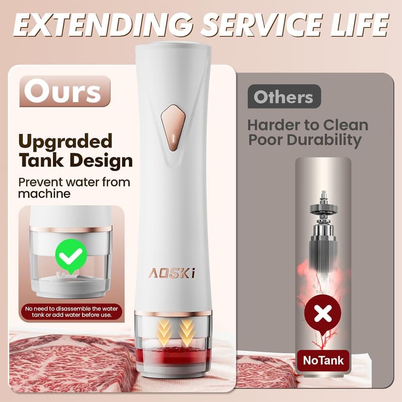 Compact Vacuum Sealer for Food Sealer: Handheld Portable Vacuum Sealer Machine for Food Storage, Rechargeable Food Vacuum Sealing for Kitchen Travel Fridge Meal Prep, Gifts for Mom, Wife, Chef & Home