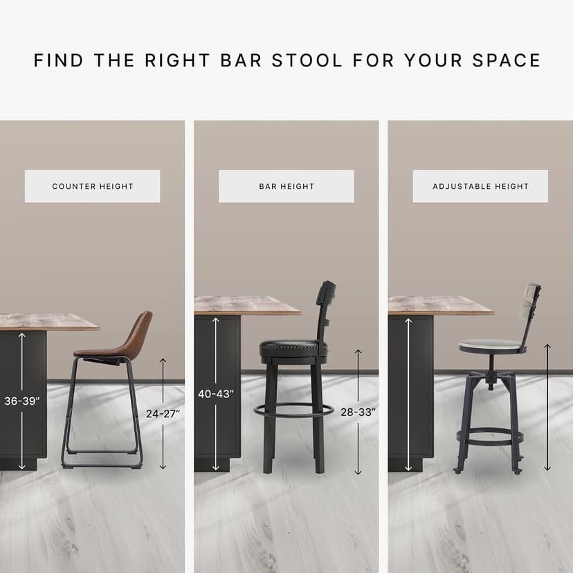 Signature Design by Ashley Haddigan Upholstered Barstool, 2 Count, Slat Back Design, Cushioned Seat, Wood, 25.5" H, Dark Brown