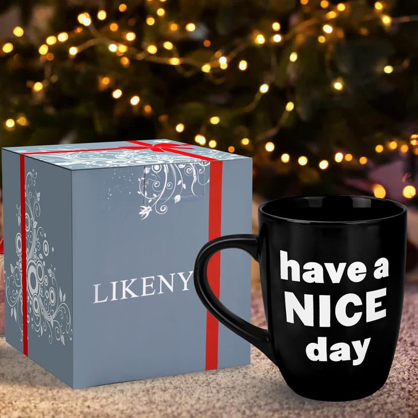 White Elephant Gifts for Adults, 13 OZ Coffee Mug Funny Presents for Women Men Wife Mom Dad Friend, Gag Gifts for Him Husband for Christmas Stocking Stuffers Valentines Anniversary Birthday