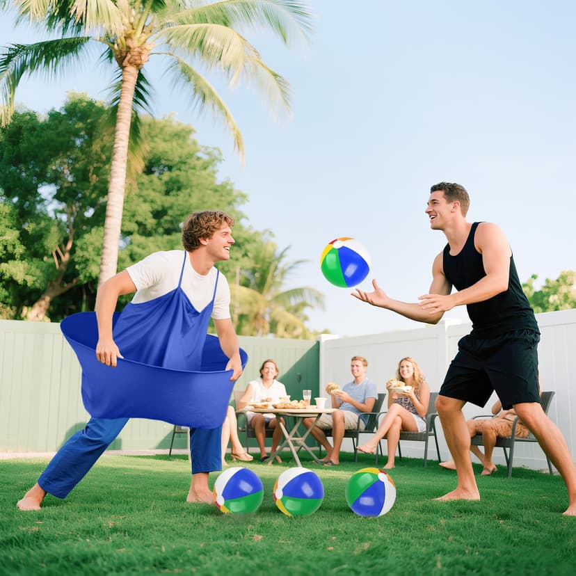 Granny Pants Yard Game Granny Pants Game with Strap Giant Yard Pant Toss Game Outdoor Party Game Granny Pants Outdoor Game with Bouncy Balls and Pump for Family Reunion Day Backyard Gatherings