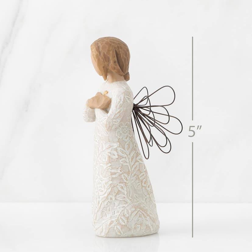 Willow Tree Remembrance Angel (Lighter Skin), Memories…Hold Each one Safely in Your Heart, A Gift to Express Sympathy, Comfort, Remembrance and Healing, Sculpted Hand-Painted Figurine