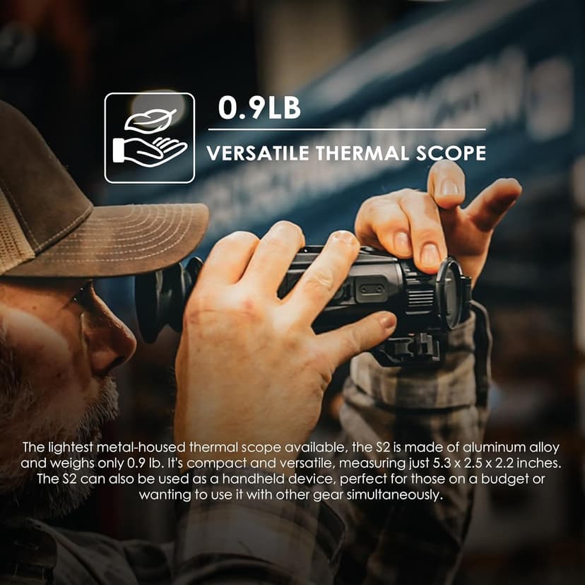 RIX Storm Thermal Imaging Rifle Scope for Hunting – High-Sensitivity Thermal Scope with Advanced Thermal Optics, NETD<25mK, 50Hz, Waterproof & Lightweight