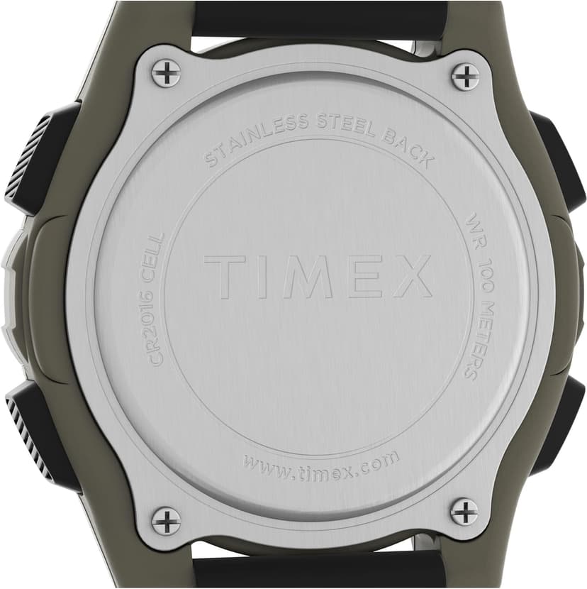 Timex Men's Expedition 41mm Watch - Black Strap Digital Dial Green Case