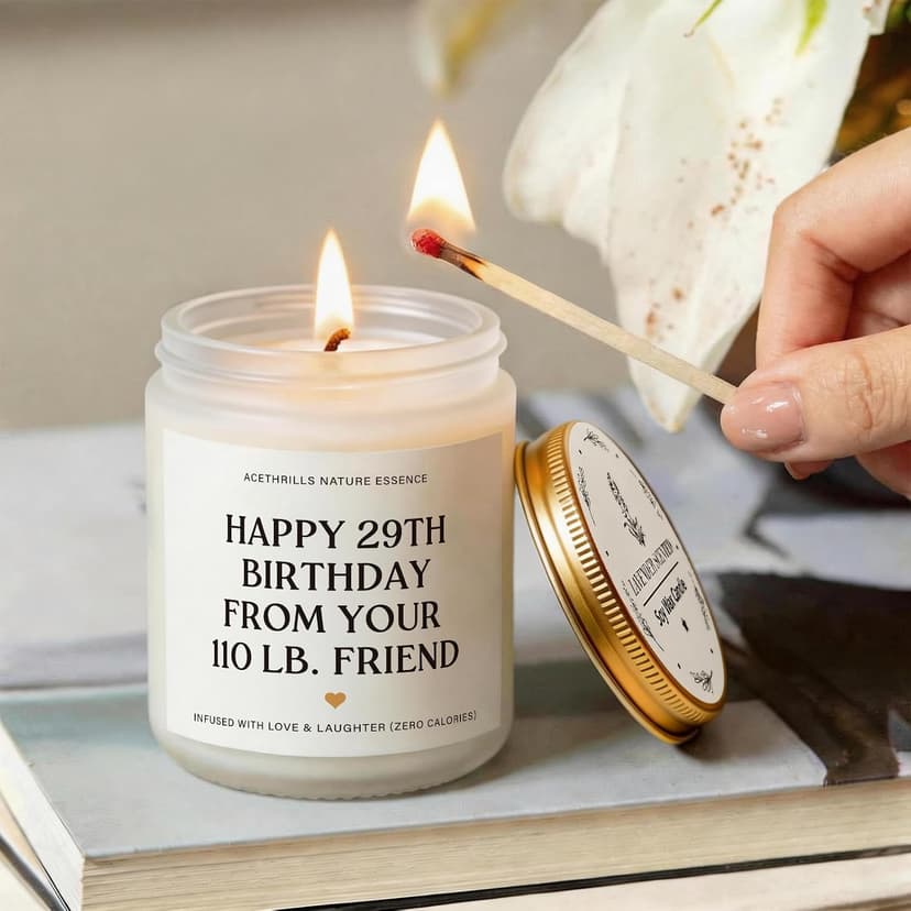 Friendship Gifts for Women, Bestie, BFF, Unique, 30th 40th 50th 65th 70th 75th 80th Birthday Gift for Women Best Friend Birthday Gifts for Women Friendship - Lavender Scented Candle B0FR252WYL