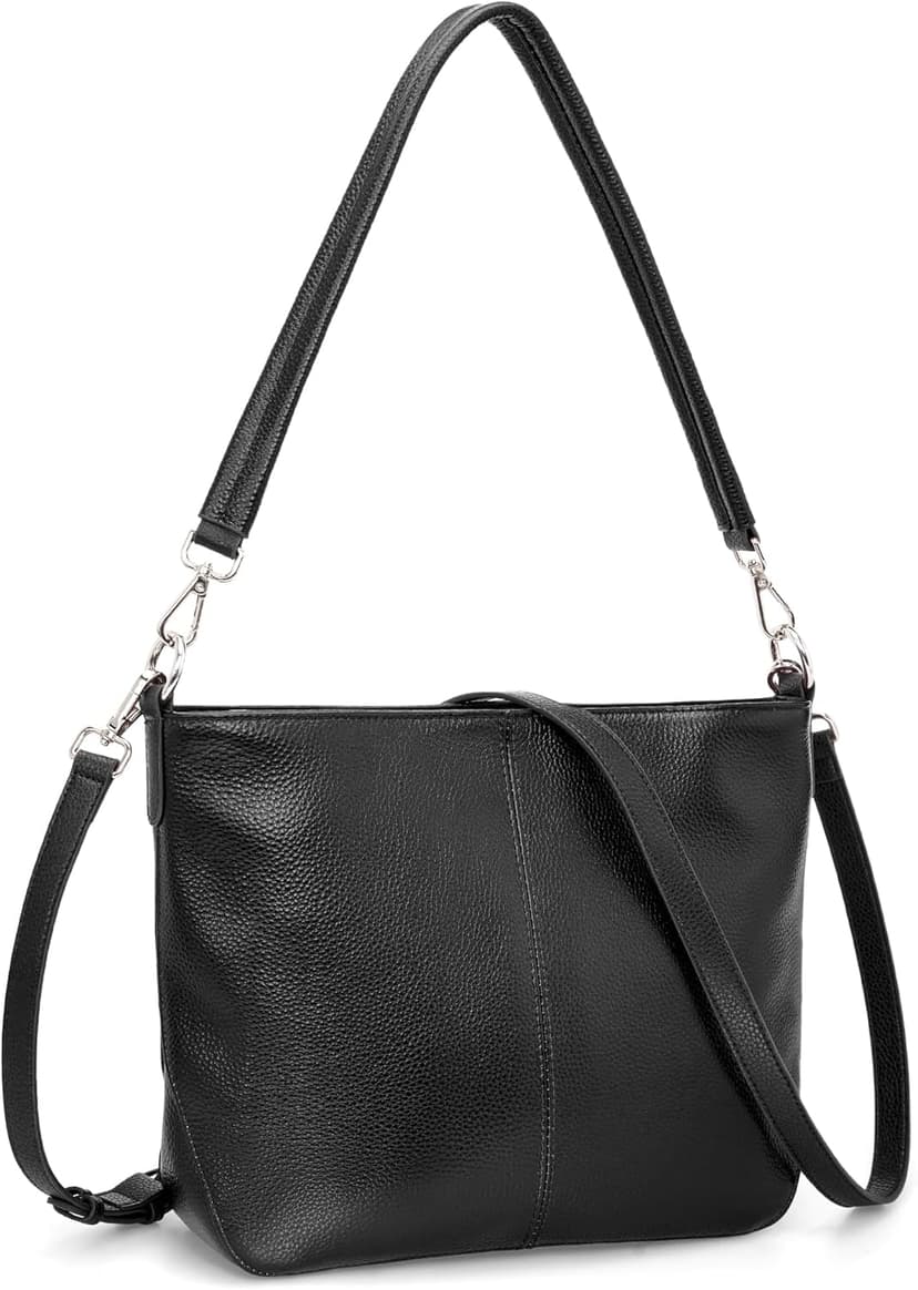 befen Genuine Leather Purse for Women Soft Crossbody Purse Hobo Bag Women's Shoulder bag Handbags with 2 Removable Straps
