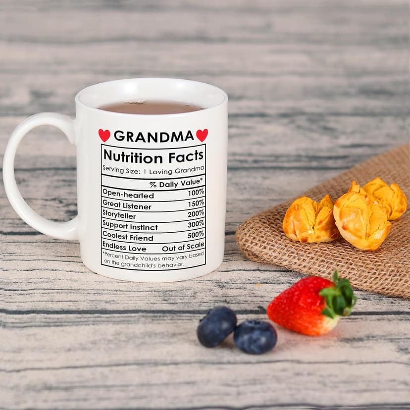 Breezy Valley Grandparents Gifts from Grandkids, Christmas Gifts for Grandma Grandpa from Grandson Granddaughter - Best Gift for Grandmother Grandfather, Happy Birthday Gift Grandparents Coffee Mug